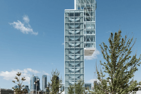 Port of Montreal Glass Tower Entry